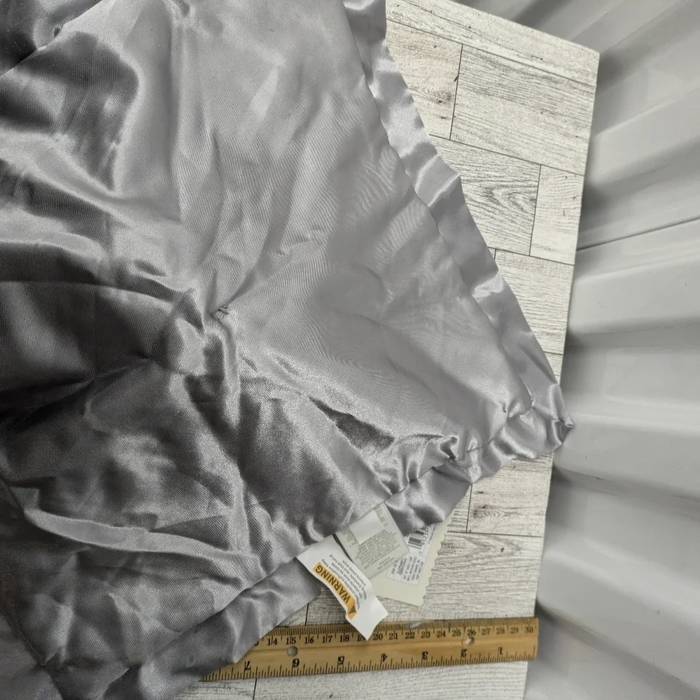 Gray Plush Throw Baby Blanket